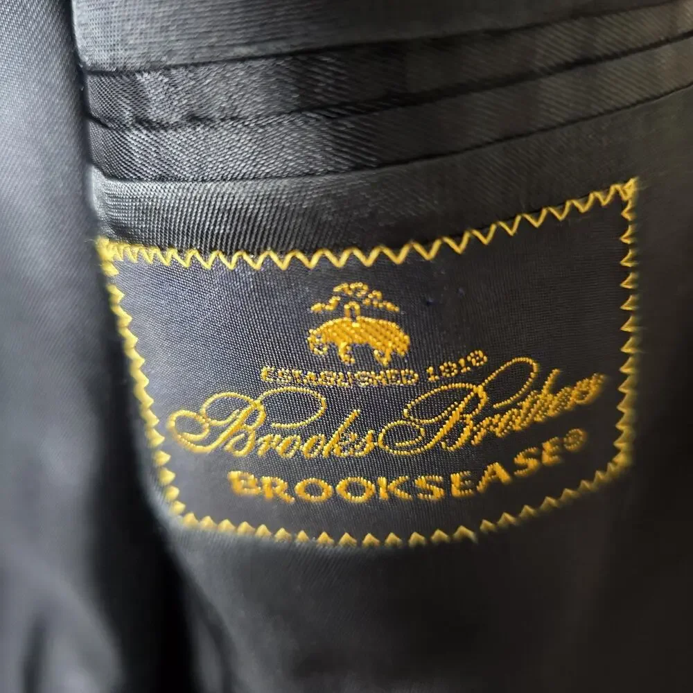 Brooks Brothers Blazer 44 Long Wool Gold Buttons USA